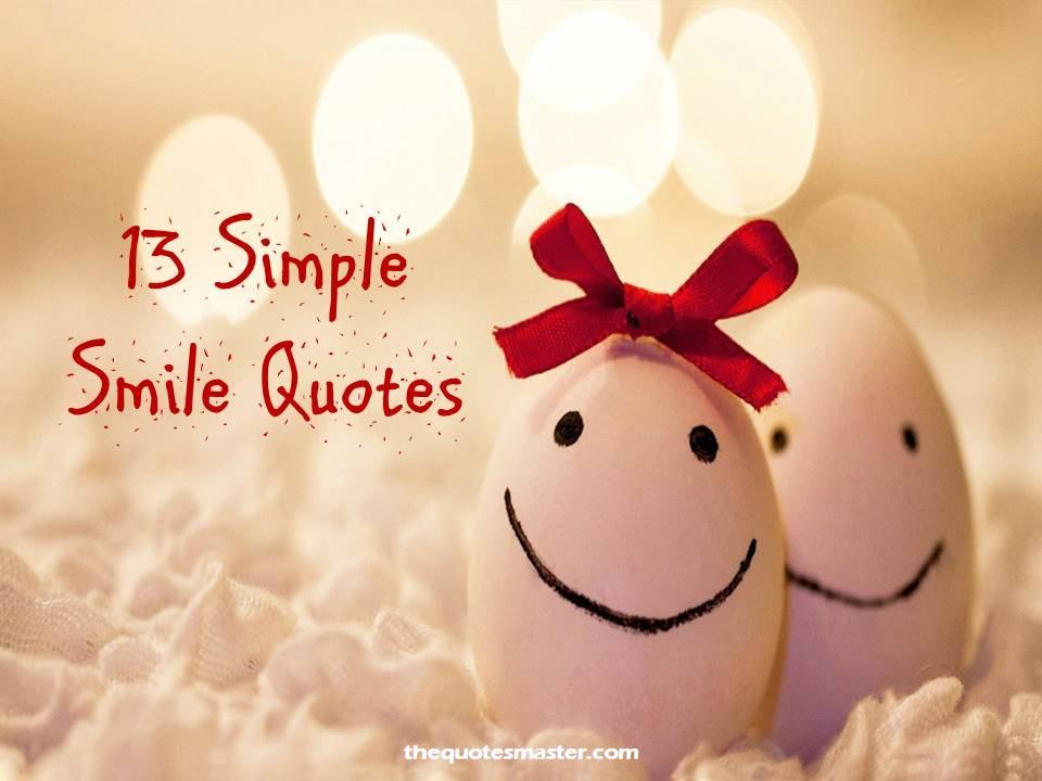 simple smile quotes