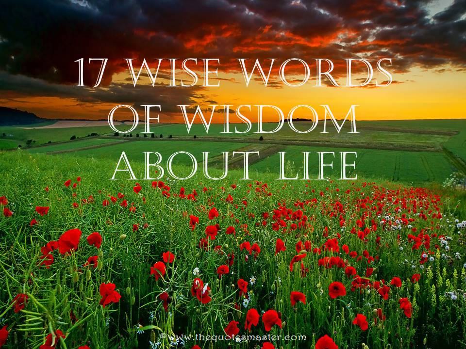 17 Wise Words of Wisdom about Life