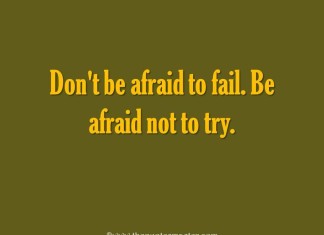 Picture quote about trying and failing