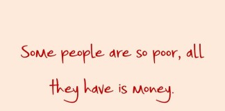 quote about poor and money