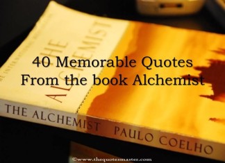 40 Memorable quotes from the book Alchemist