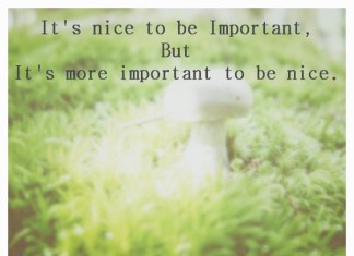 Being Nice Picture Quotes
