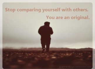 Stop Comparing...