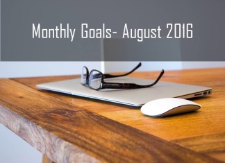 Monthly Goals August 2016