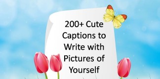 200+ Cute Captions to Write with Pictures of Yourself