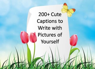 200+ Cute Captions to Write with Pictures of Yourself