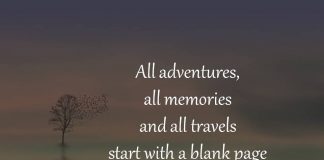 All adventures, all memories and all travels start