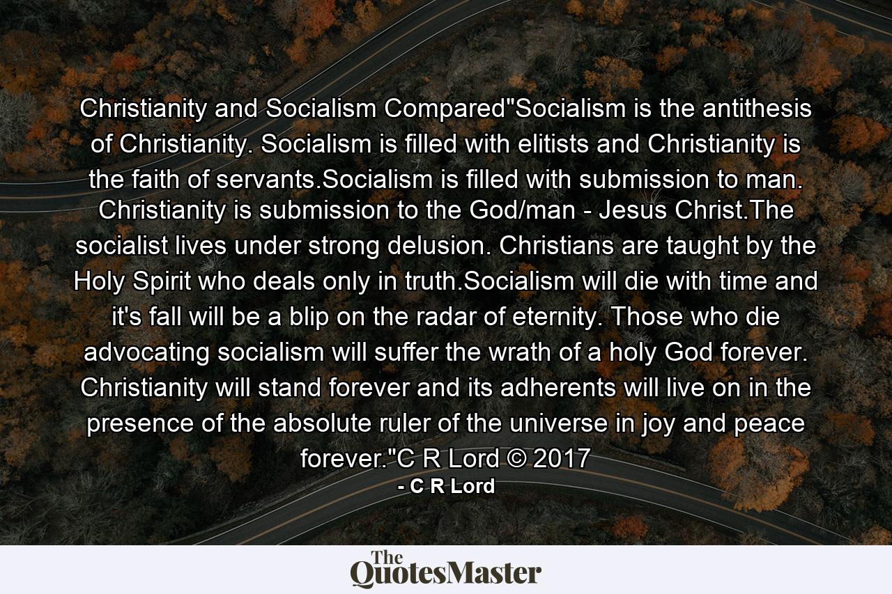 Christianity and Socialism Compared