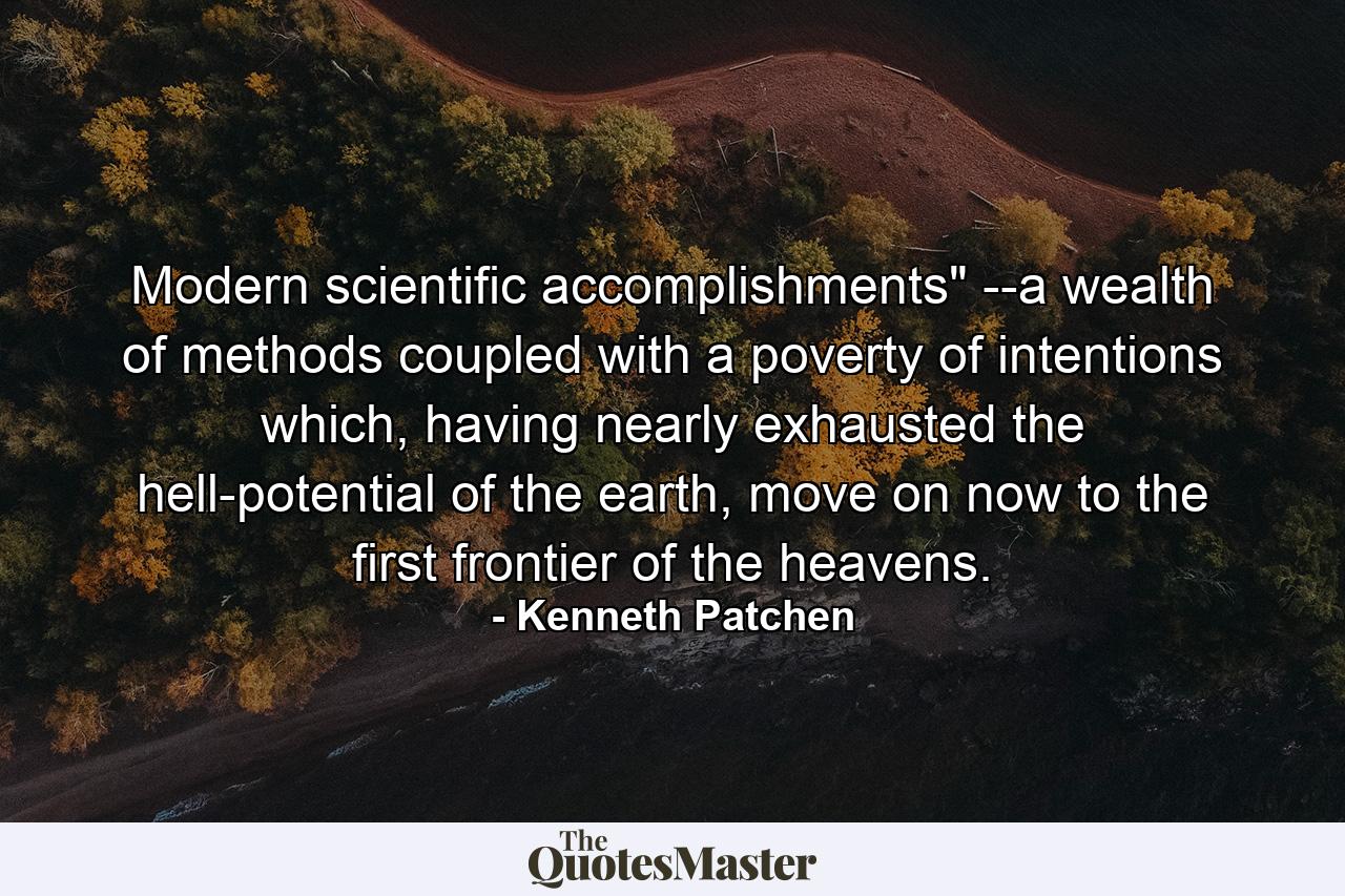 Modern scientific accomplishments