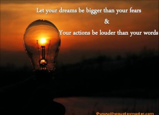 Dreams and fear quotes