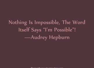 Inspiratonal Quote From Audrey Hepburn