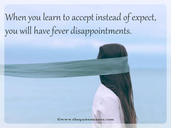 Learn to expect less quote