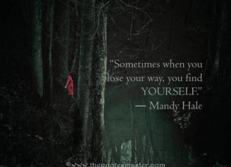 Lose your way to find yourself quote