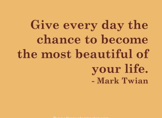 Mark Twain picture quote about life