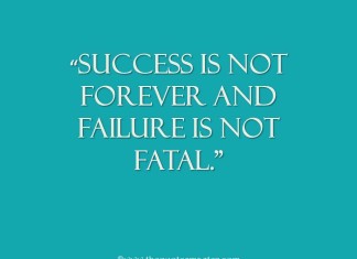 picture quote about success and failure