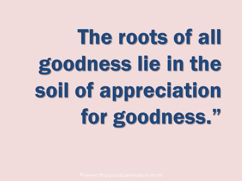 Quote about goodness