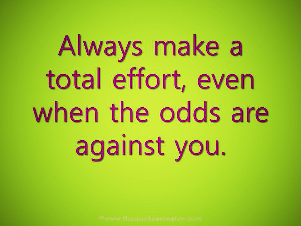 Work with total effort quote