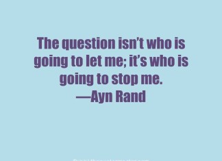 Inspirational Quote from Ayn Rand