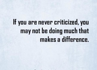 quote about criticism with image