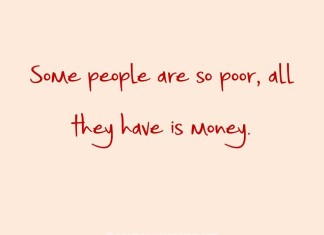 quote about poor and money