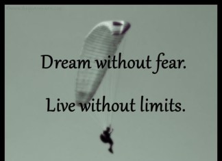 Dream and fear picture quotes