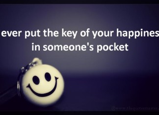 Key to happiness picture quotes