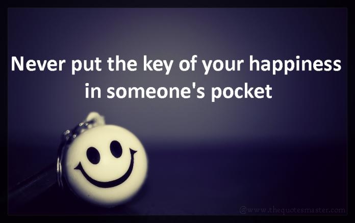 Key to happiness picture quotes