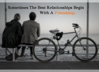Love begins with friendship picture quotes