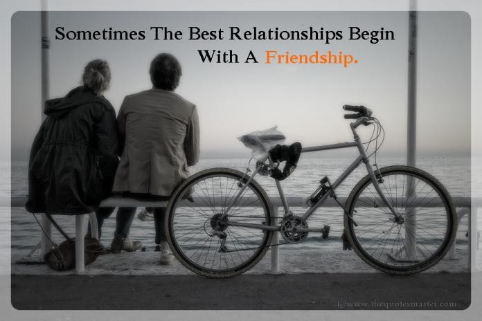 Love begins with friendship picture quotes