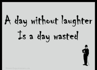 A day with out laughter picture quotes