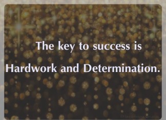 Success Hardwork and determination picture quotes