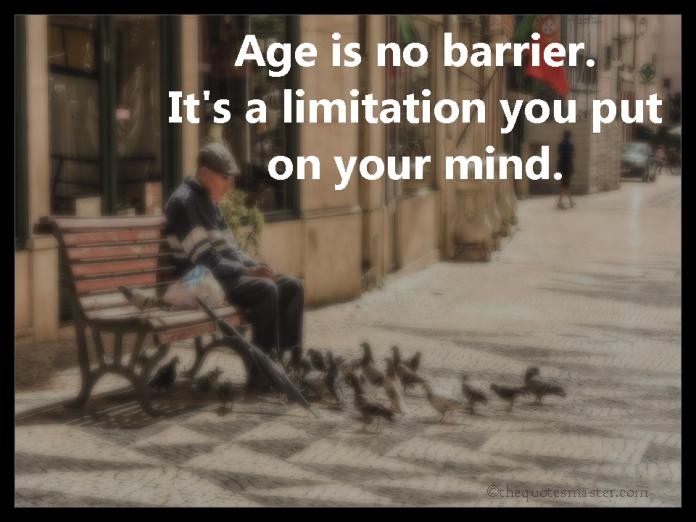 Age is no barrier picture quotes