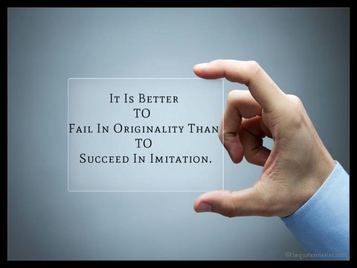 Picture Quotes about Originality and Imitation