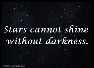 Stars Cannot Shine Without Darkness Quotes