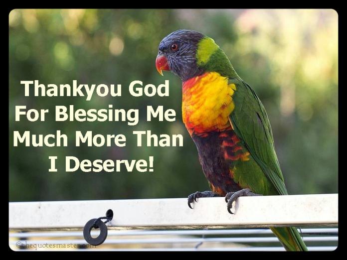 Thank you god for the blessings quotes