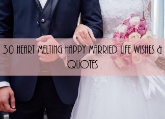 30 Heart Melting Happy Married Life wishes & Quotes