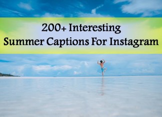 200+ Interesting Summer Captions For Instagram