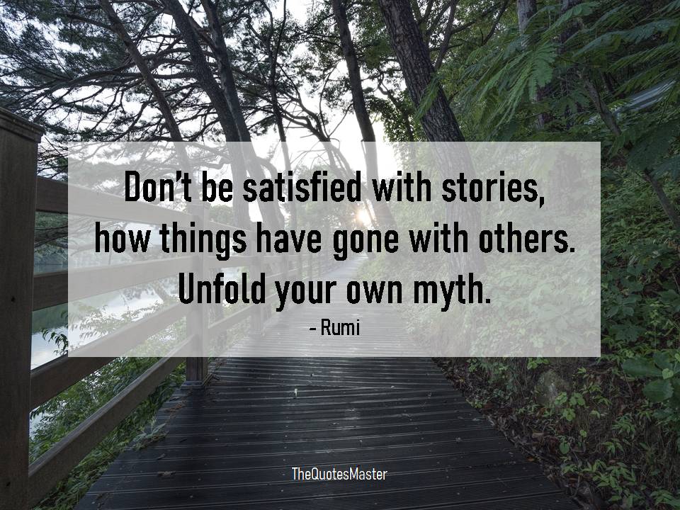 Unfold your own myth