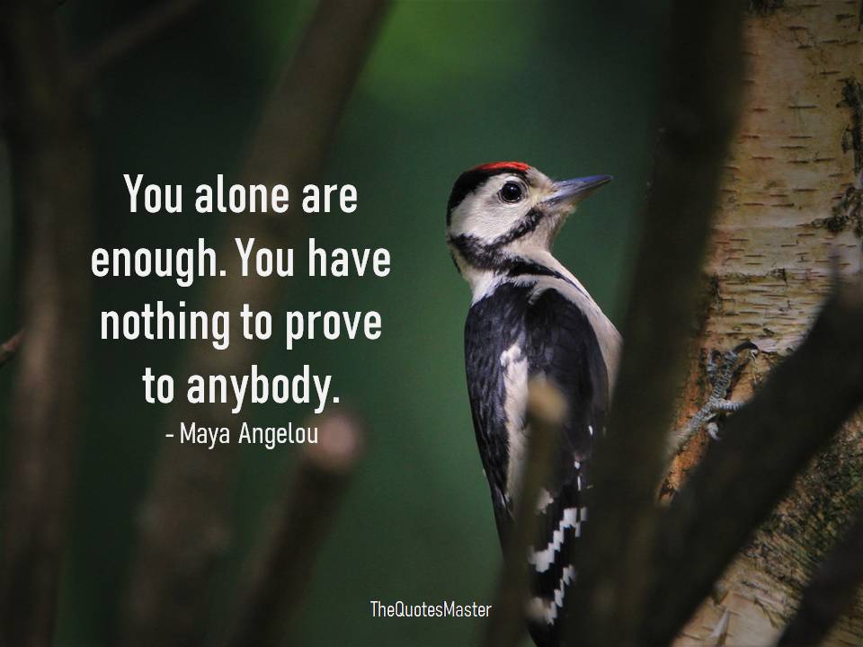 You alone are enough