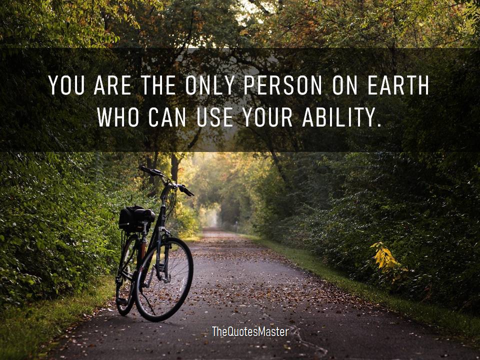 You are the only person on earth