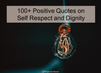 Positive quotes on self respect and dignity