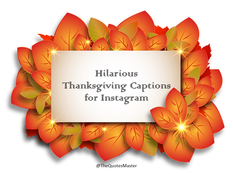 Hilarious Thanksgiving Captions for Instagram