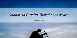 Mahatma Gandhi Thoughts on Peace
